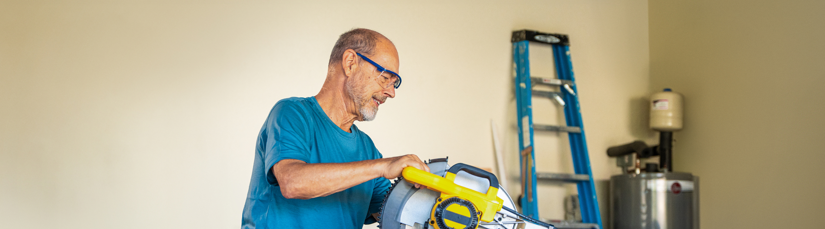 Man with saw